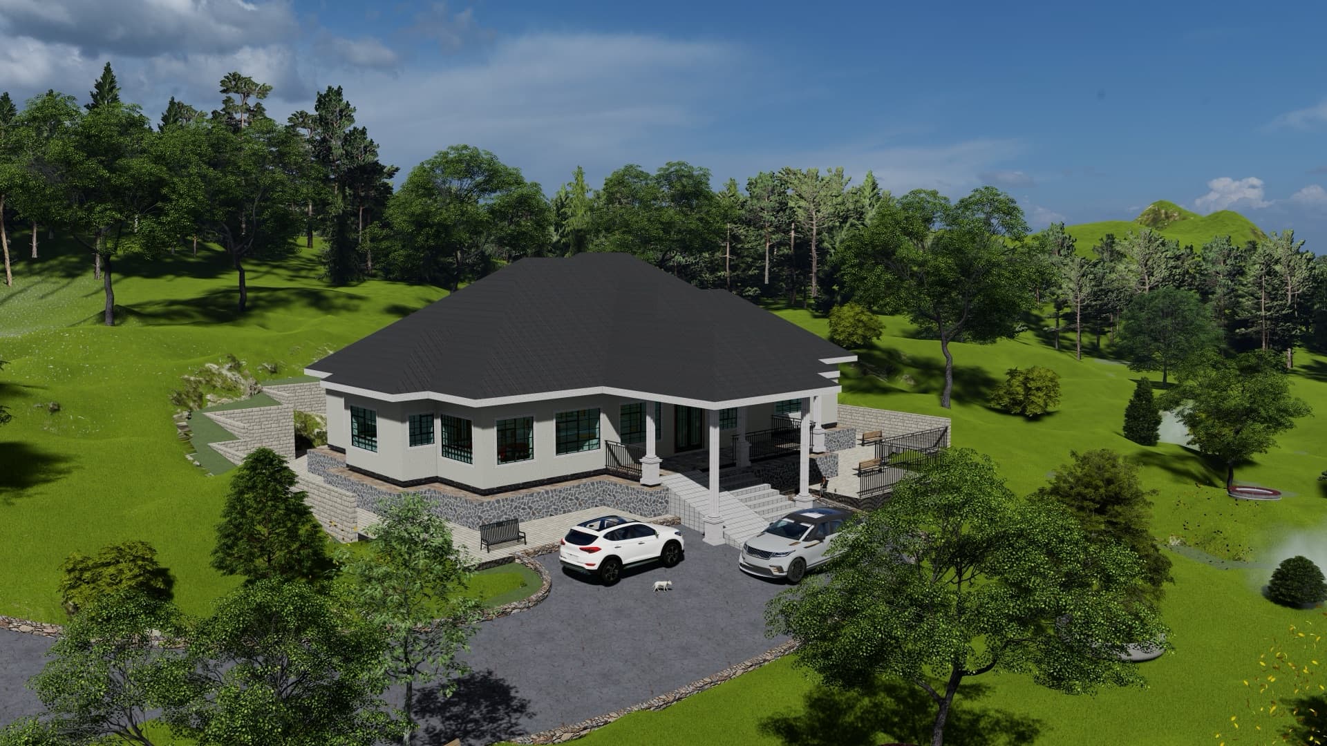 Hillside Bungalow view 2