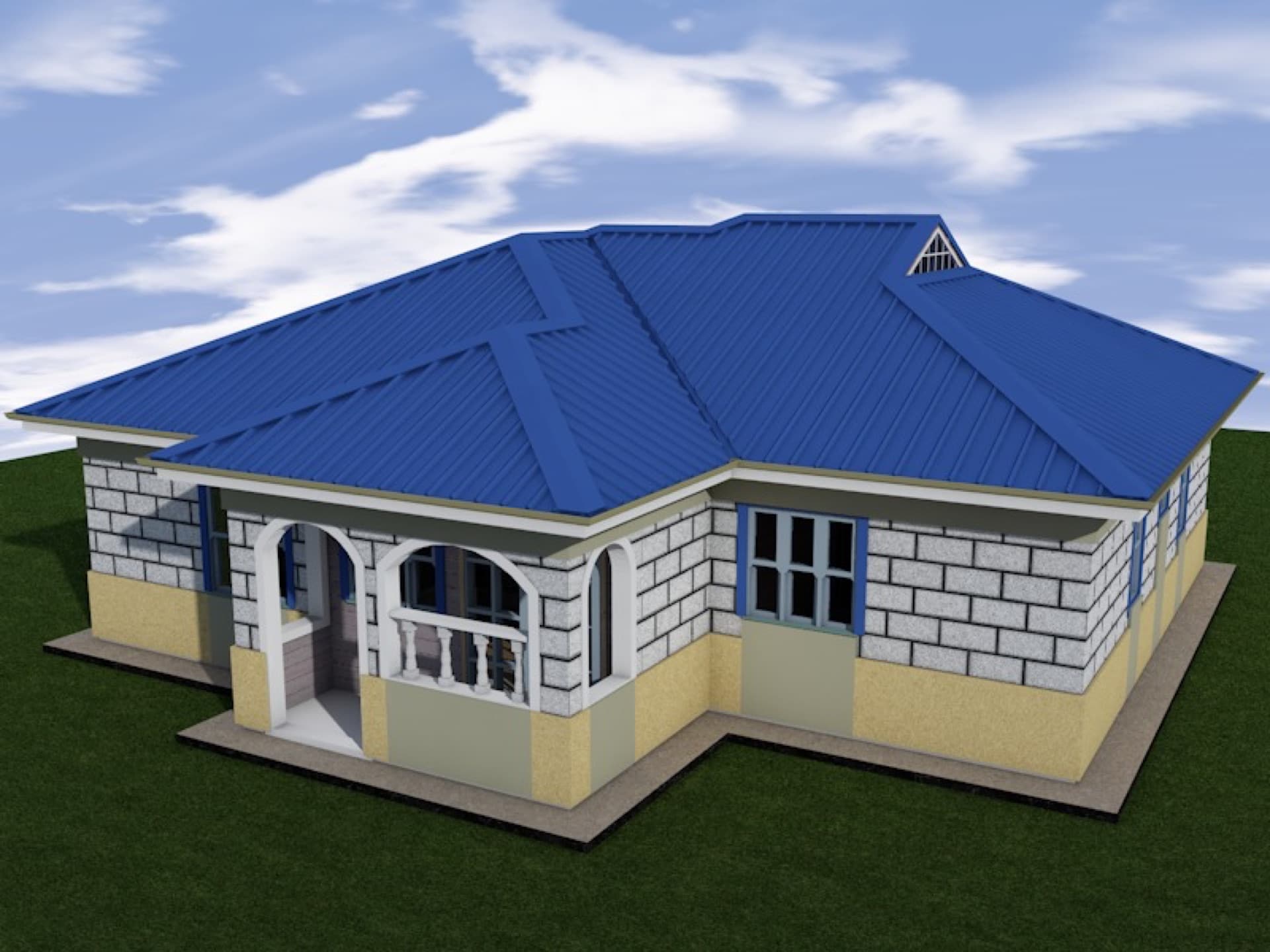 Blue-Roof Bungalow view 2